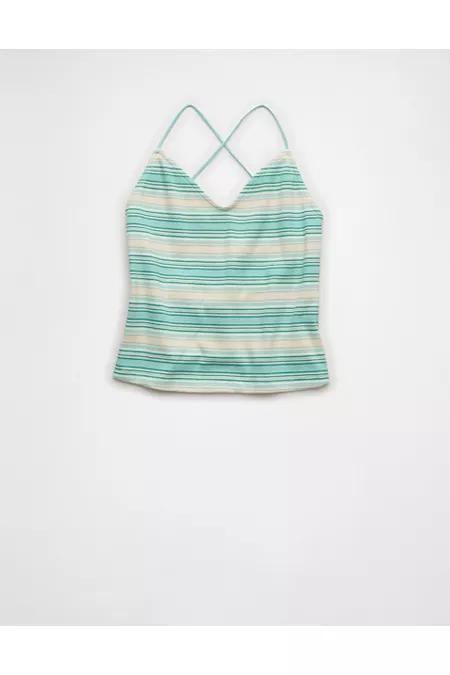 AE Strappy Go Lucky Tank Top Women's Willow Green by undefined