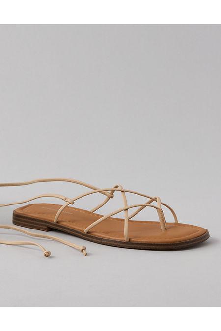 AE Strappy Lace-Up Sandal Women's Natural by AMERICAN EAGLE
