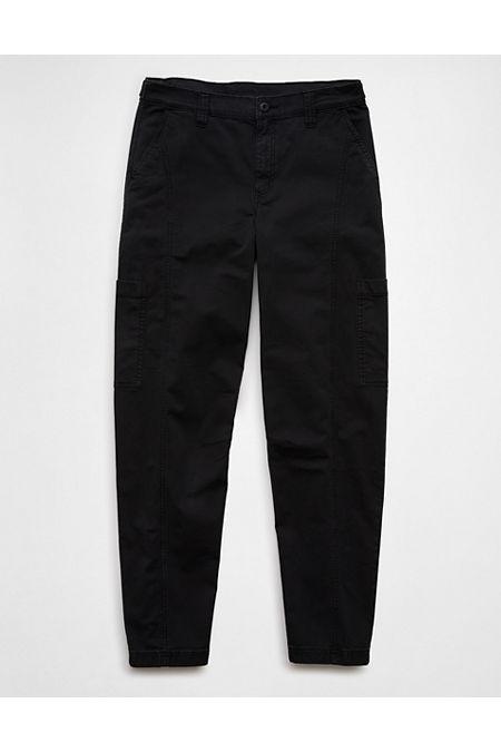 AE Stretch Barrel Cargo Pant Women's Black by AMERICAN EAGLE AE Stretch Barrel Cargo Pant Women's Black by AMERICAN EAGLE