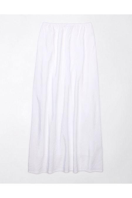 AE Stretch High-Waisted Maxi Skirt Women's White S by AMERICAN EAGLE