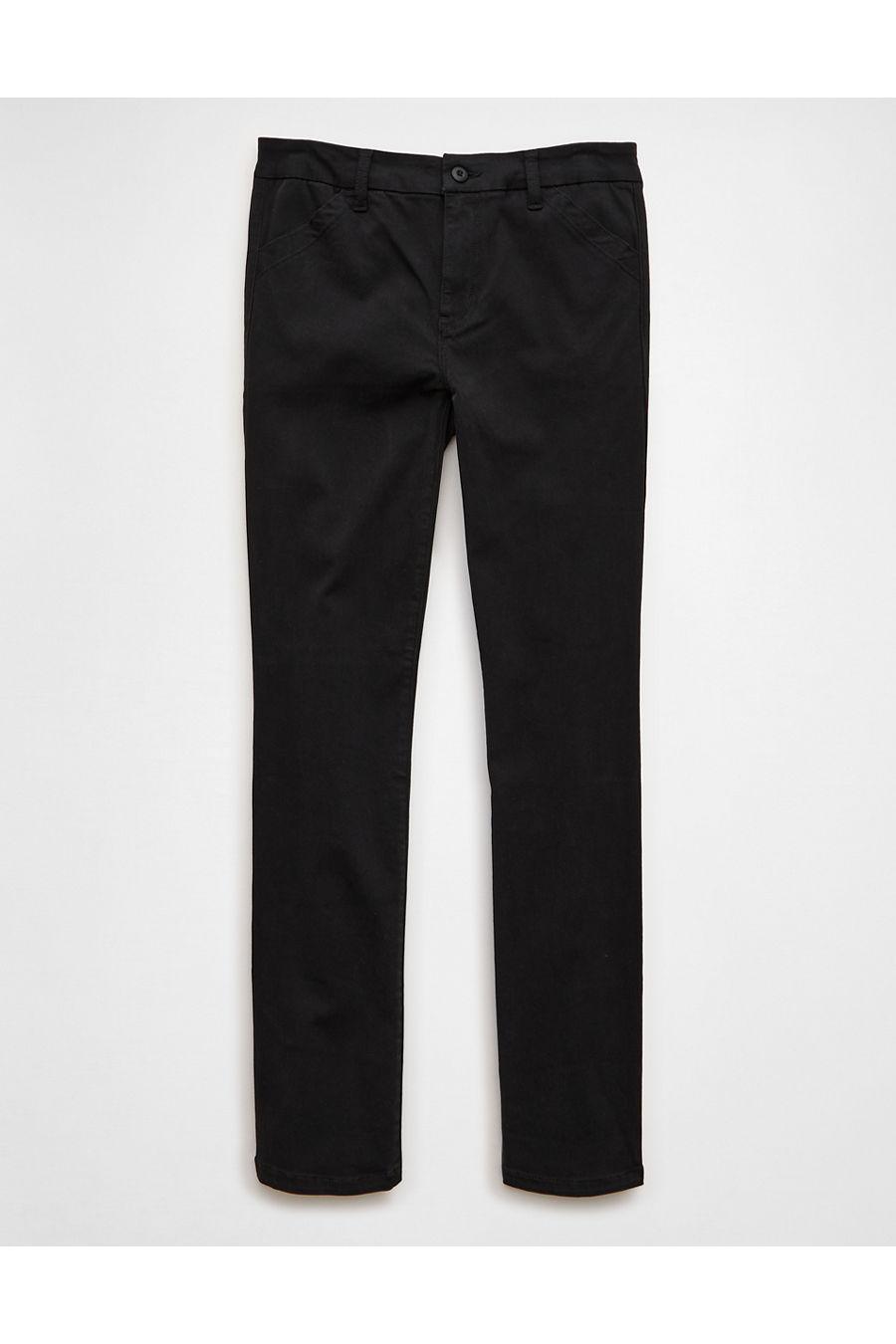 AE Stretch High-Waisted Skinny Pant Women's Onyx Black by AMERICAN EAGLE