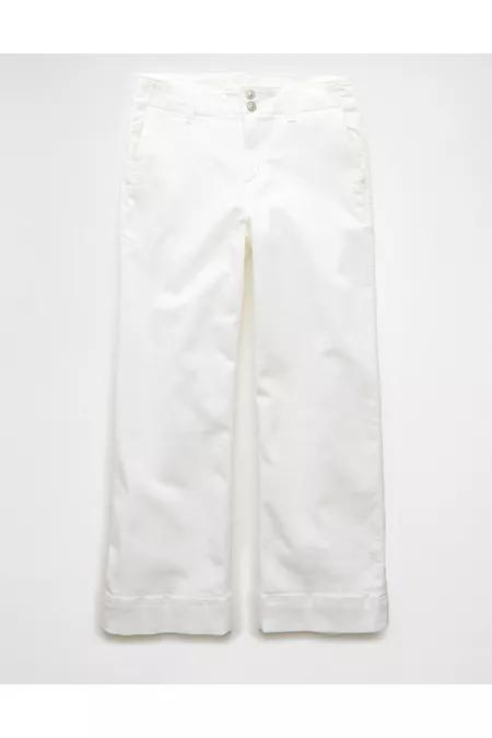 AE Stretch High-Waisted Stovepipe Crop Jean Women's Bright White by AMERICAN EAGLE