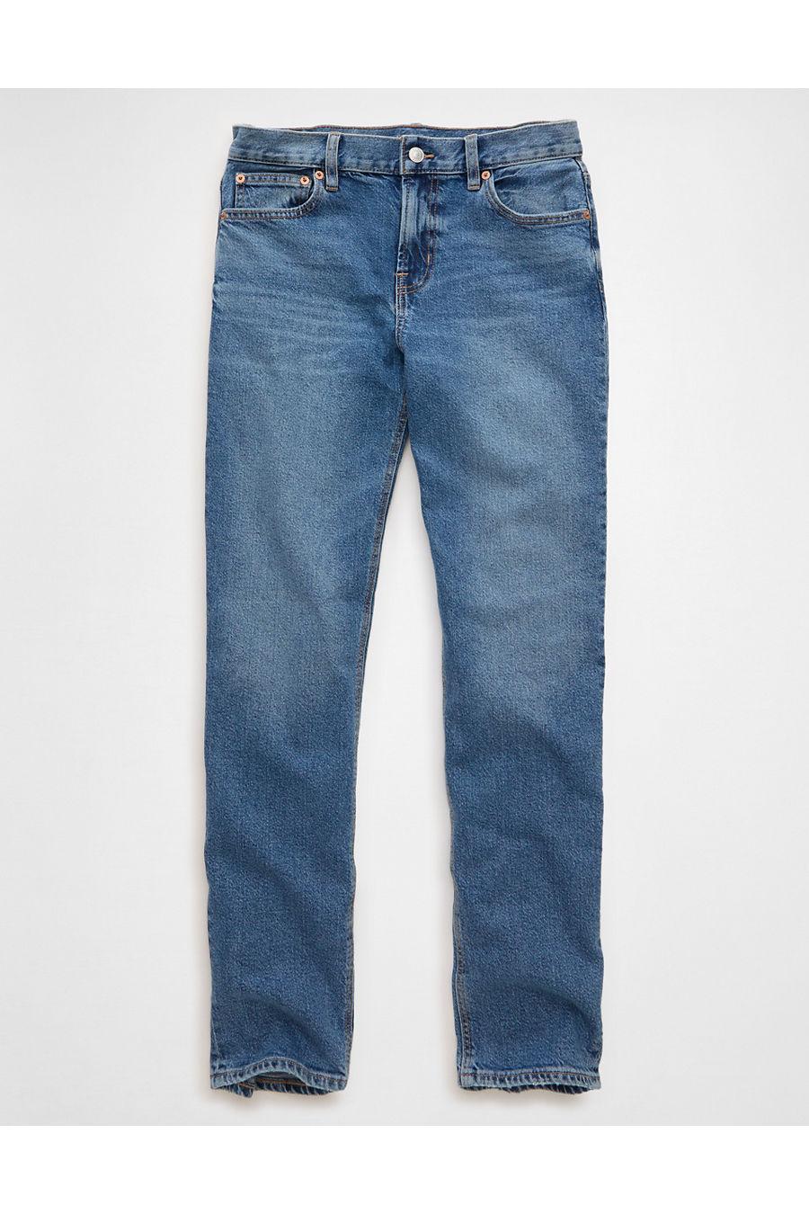 AE Stretch High-Waisted Straight Jean Women's Classic Medium by AMERICAN EAGLE