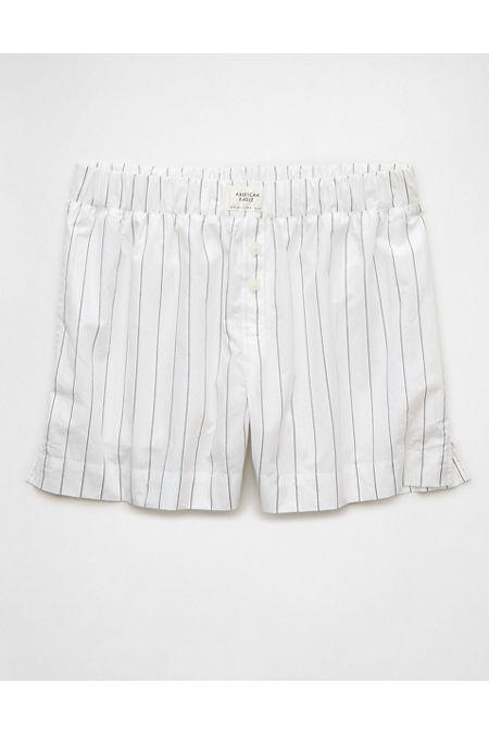 AE Striped Boxer Shorts Women's White by AMERICAN EAGLE