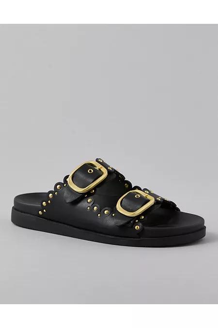 AE Studded Double Buckle Sandal Women's Black by AMERICAN EAGLE