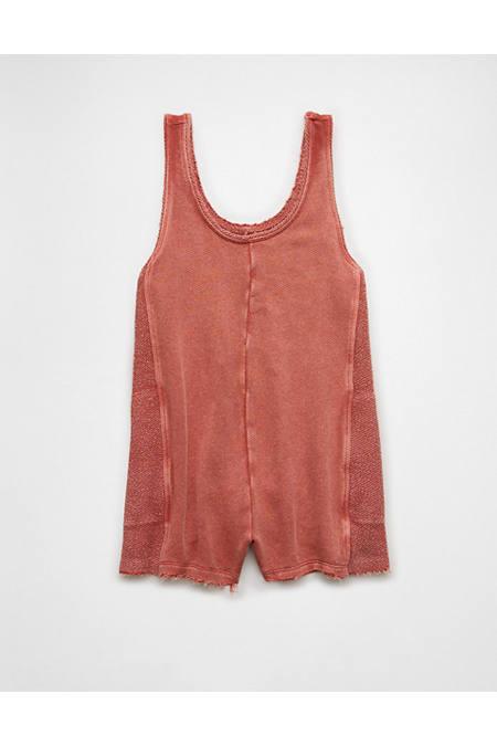 AE Sunset Fleece Romper Women's Terracotta by AMERICAN EAGLE AE Sunset Fleece Romper Women's Terracotta by AMERICAN EAGLE