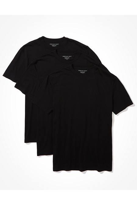 AE Super Soft Icon T-Shirts 3-Pack Men's Black XS by AMERICAN EAGLE