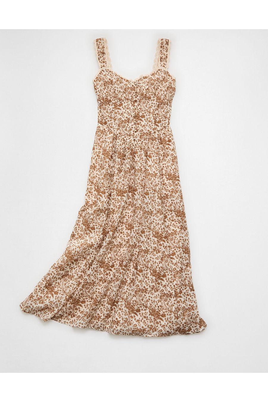 AE Sweetheart Corsetidi Dress Women's Brown by AMERICAN EAGLE