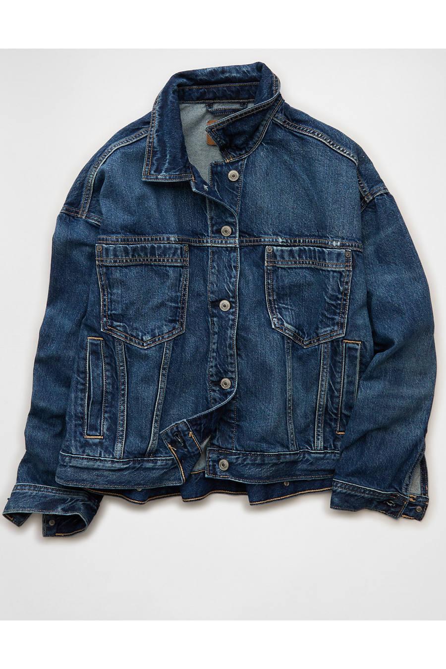 AE Swing Denim Jacket Women's Medium Wash by AMERICAN EAGLE