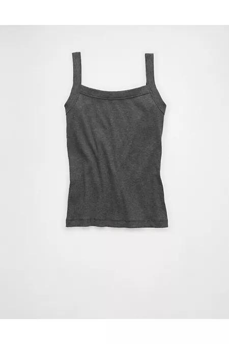 AE Tank Top Women's Charcoal Heather Gray by AMERICAN EAGLE