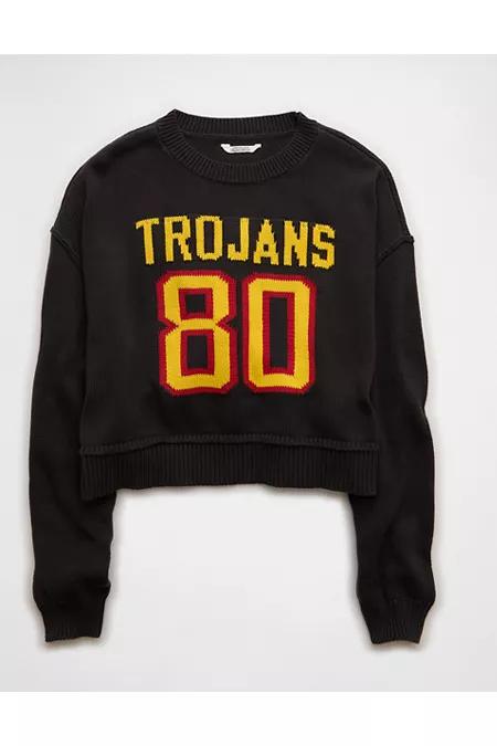 AE USC Trojans Croppedweater Women's Black Wash by AMERICAN EAGLE AE USC Trojans Croppedweater Women's Black Wash by AMERICAN EAGLE