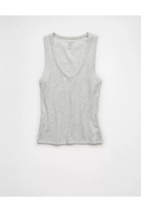 AE V-Neck Tank Top Women's Light Heather Gray by undefined