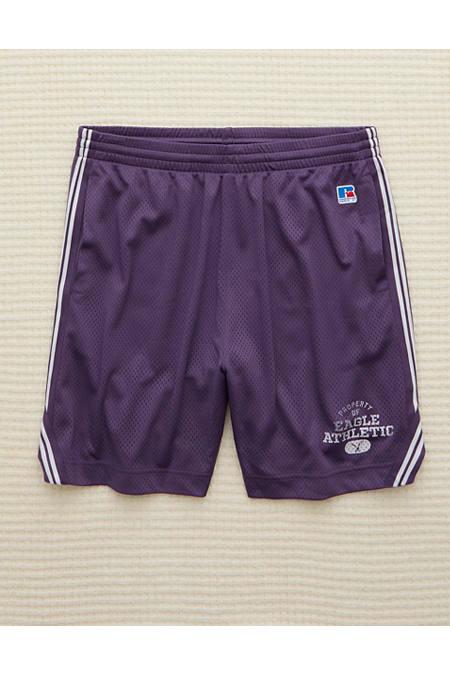 AE x Russell Athletic Mesh 7" Short Men's Purple by undefined AE x Russell Athletic Mesh 7" Short Men's Purple by undefined