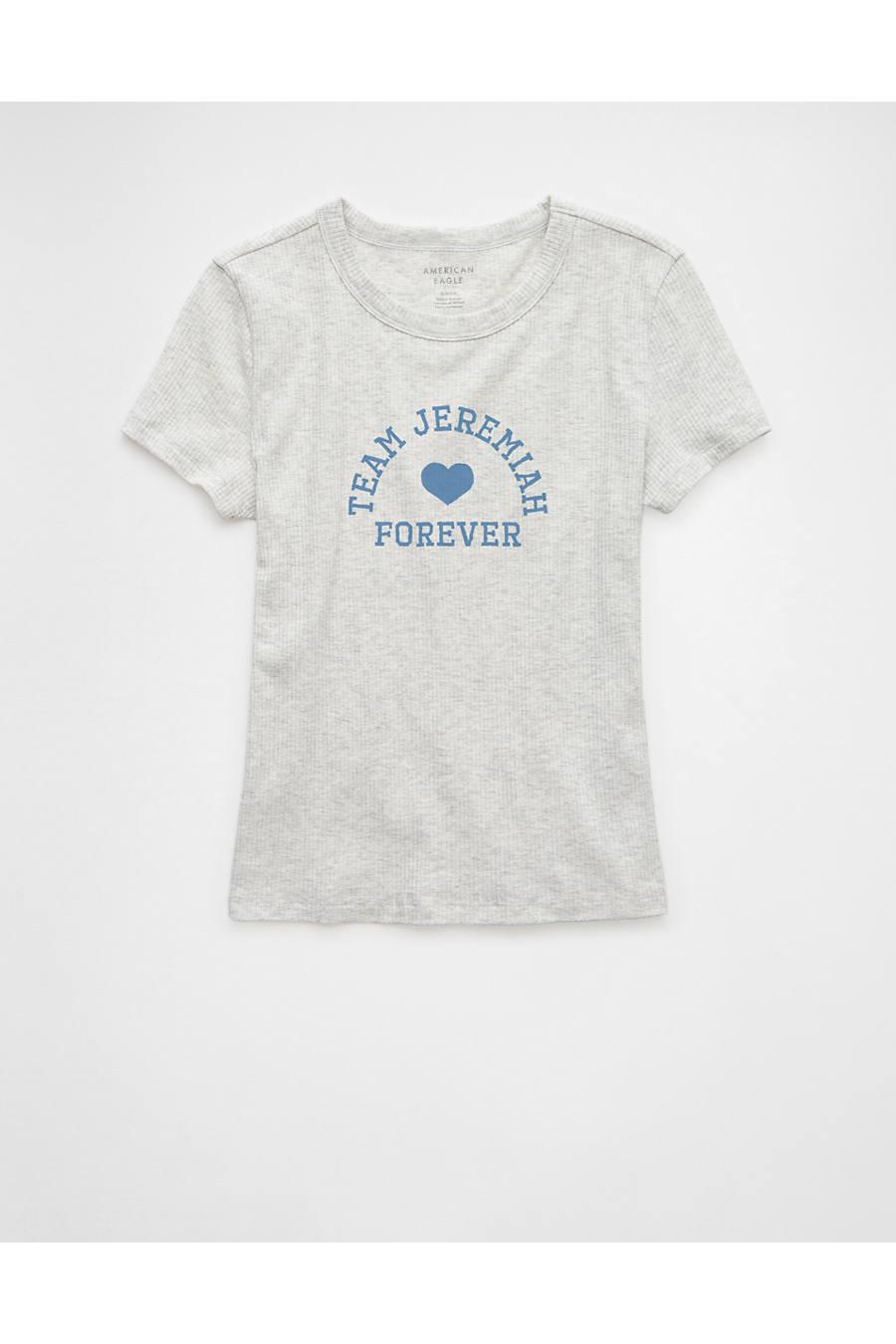 AE x The Summer I Turned Pretty Hey Baby Tee Women'sight Heather Gray by AMERICAN EAGLE AE x The Summer I Turned Pretty Hey Baby Tee Women'sight Heather Gray by AMERICAN EAGLE