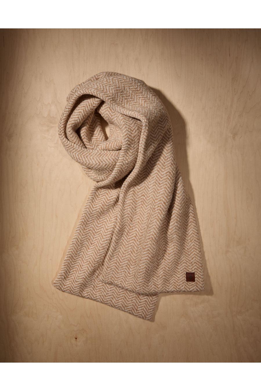 AE x Tru Kolors Knit Herringbone Scarf Men's Camel by AMERICAN EAGLE