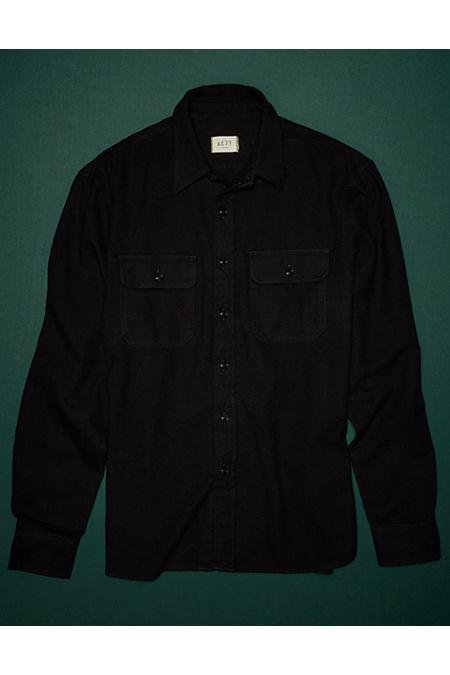 AE77 Premium Brushed Twill Workshirt NULL Black M by AMERICAN EAGLE