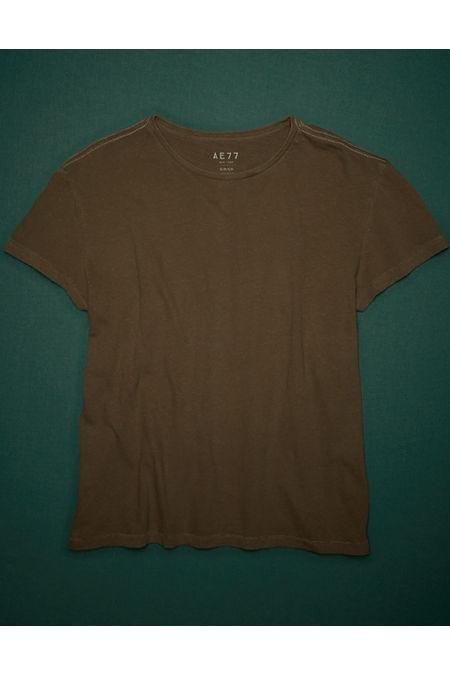 AE77 Premium Classic Crewneck T-Shirt NULL Olive XL by AMERICAN EAGLE