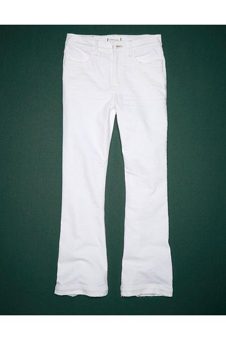 AE77 Premium Crop Flare Jean NULL White 14 Regular by AMERICAN EAGLE