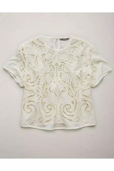 AE77 Premium Lace Shirt NULL White by AMERICAN EAGLE AE77 Premium Lace Shirt NULL White by AMERICAN EAGLE