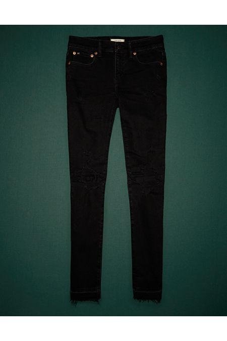 AE77 Premium Low-Rise Jegging NULL Black Wash 6 Regular by AMERICAN EAGLE
