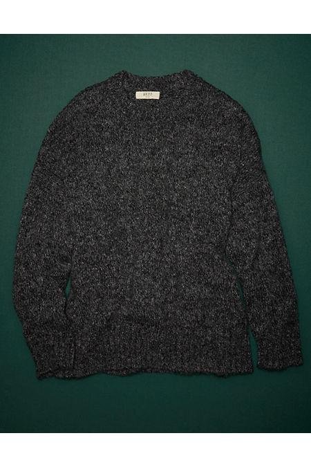AE77 Premium Mohair-Blend Boyfriend Sweater NULL Charcoal M by AMERICAN EAGLE