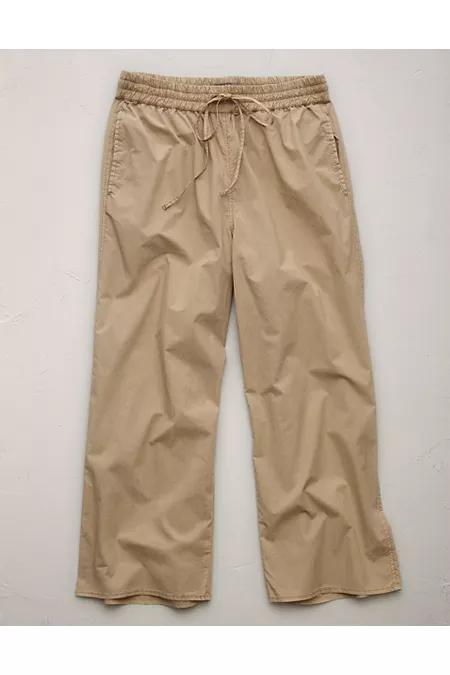 AE77 Premium Pull-On Poplin Pant NULL Khaki by AMERICAN EAGLE AE77 Premium Pull-On Poplin Pant NULL Khaki by AMERICAN EAGLE