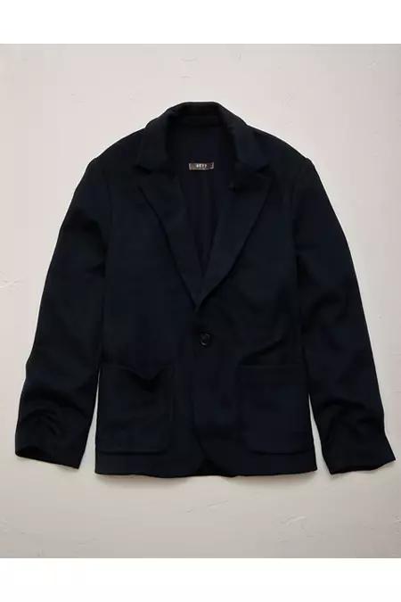 AE77 Premium Wool-Blend Blazer NULL Navy by AMERICAN EAGLE