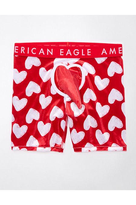 AEO 6 Valentines Day Hearts Velvet Costume Boxer Brief Men's Red by AMERICAN EAGLE AEO 6 Valentines Day Hearts Velvet Costume Boxer Brief Men's Red by AMERICAN EAGLE