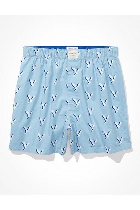 AEO Eagles Stretch Boxer Short Men's Blue S by AMERICAN EAGLE