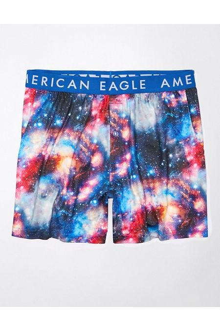AEO Galaxy Ultra Soft Boxer Short Men's Blue S by AMERICAN EAGLE