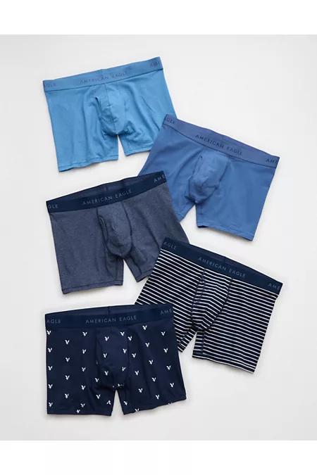 AEO Mens 4.5 Classic Boxer Brief 5-Pack Men's Multi by AMERICAN EAGLE