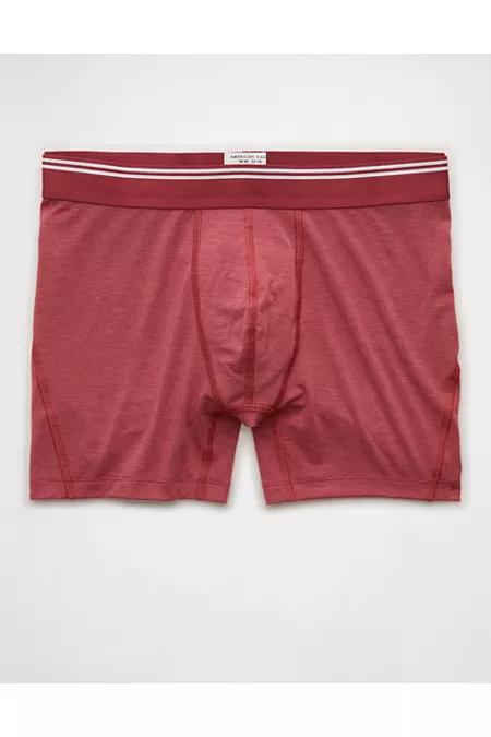 AEO Men's 4.5" Ultra Soft Boxer Brief Men's Spicy Coral by AMERICAN EAGLE