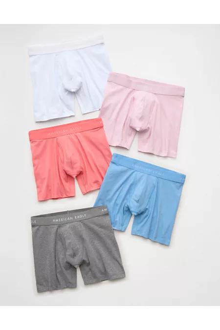 AEO Men's 6" Classic Boxer Brief 5-Pack Men's Multi by AMERICAN EAGLE