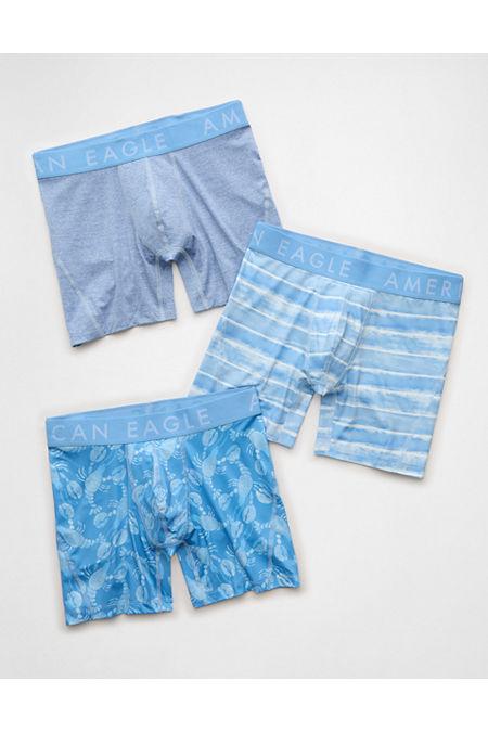 AEO Men's 6" Flex Boxer Brief 3-Pack Men's Multi by AMERICAN EAGLE