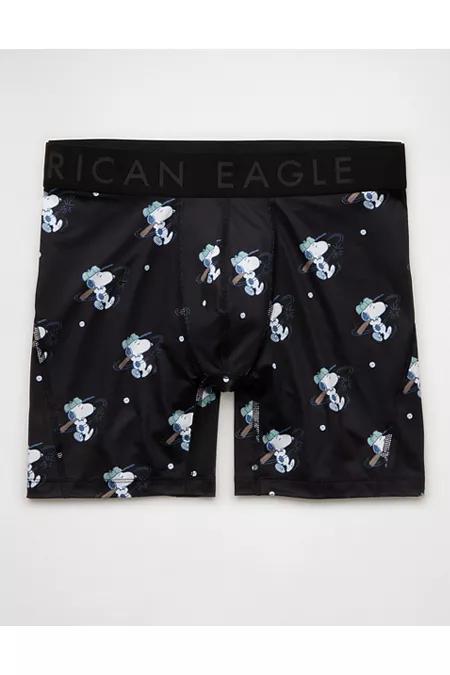 AEO Men's 6" Flex Boxer Brief Men's Black by AMERICAN EAGLE