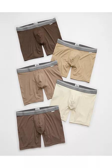 AEO Mens 6 Ultra Soft Boxer Brief 5-Pack Men's Multi by AMERICAN EAGLE