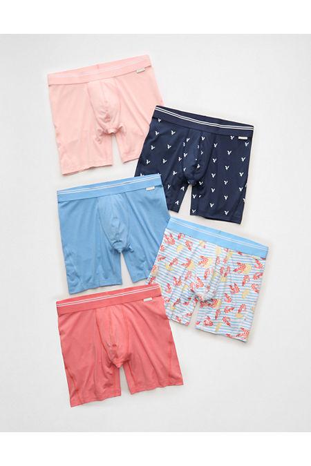 AEO Men's 6" Ultra Soft Boxer Brief 5-Pack Men's Multi by AMERICAN EAGLE