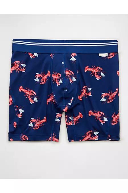 AEO Men's 6" Ultra Soft Boxer Brief Men's Navy by AMERICAN EAGLE