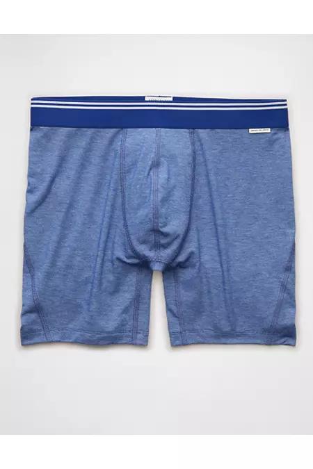 AEO Men's 6" Ultra Soft Boxer Brief Men's Steel Blue by AMERICAN EAGLE
