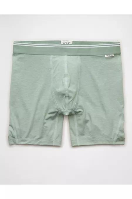 AEO Men's 6" Ultra Soft Boxer Brief Men's Washed Olive by AMERICAN EAGLE