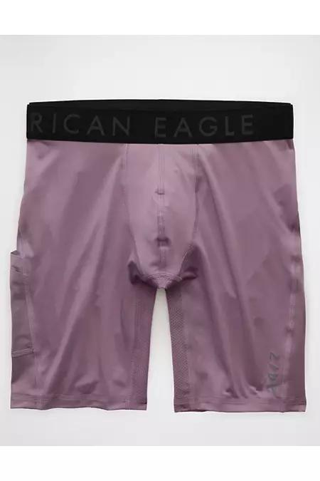 AEO Men's 8" Flex Boxer Brief Men's Plum by AMERICAN EAGLE
