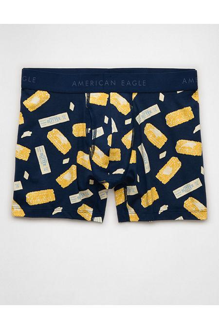 AEO Men's Food 4.5" Classic Boxer Brief Men's Navy by AMERICAN EAGLE