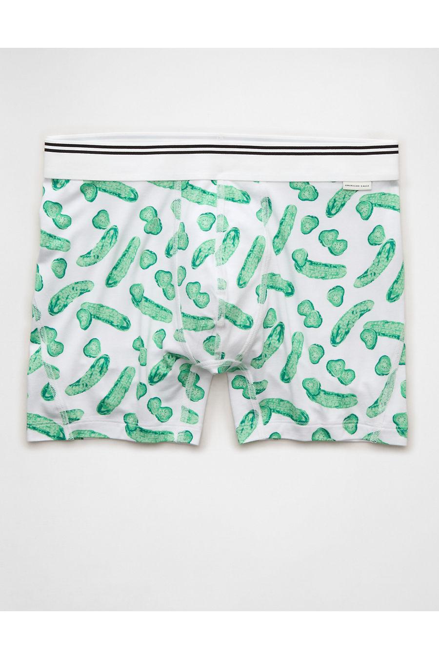 AEO Men's Pickles 4.5" Ultraoft Boxer Brief Men's White by AMERICAN EAGLE