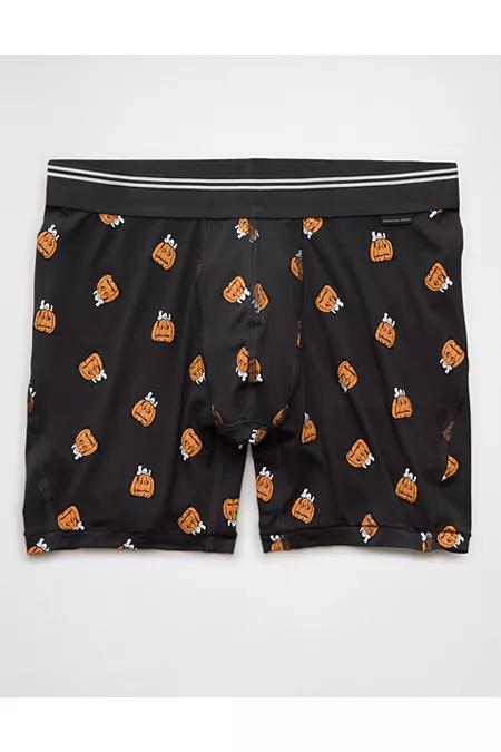 AEO Men's Snoopy Pumpkin 6" Ultra Soft Boxer Brief Men's Charcoal by AMERICAN EAGLE AEO Men's Snoopy Pumpkin 6" Ultra Soft Boxer Brief Men's Charcoal by AMERICAN EAGLE