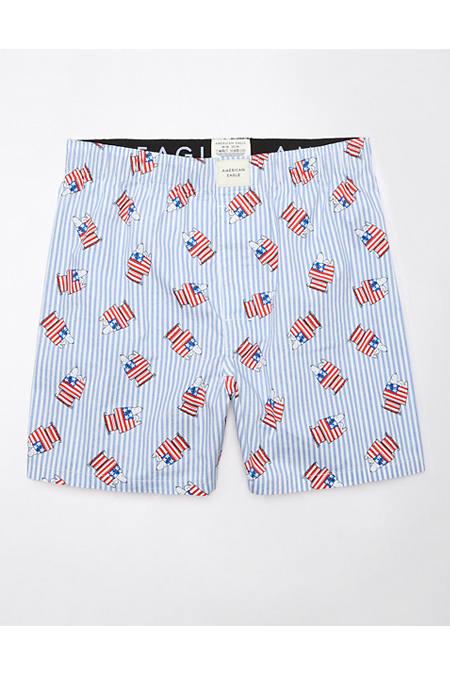 AEO Mens Snoopy Stretch Boxer Short Men's Blue by AMERICAN EAGLE AEO Mens Snoopy Stretch Boxer Short Men's Blue by AMERICAN EAGLE