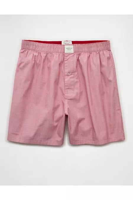 AEO Men's Solid Stretch Boxer Short Men's Cherry by AMERICAN EAGLE
