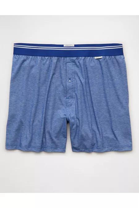 AEO Men's Spritz Ultra Soft Pocket Boxer Short Men's Steel Blue by AMERICAN EAGLE