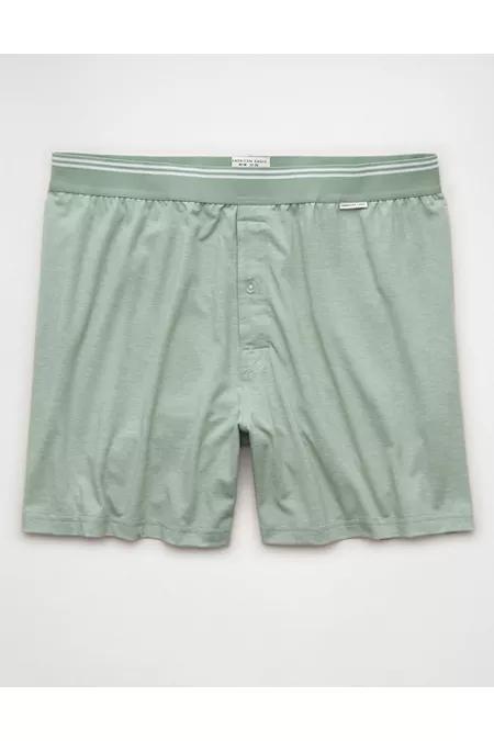 AEO Men's Spritz Ultra Soft Pocket Boxer Short Men's Washed Olive by AMERICAN EAGLE