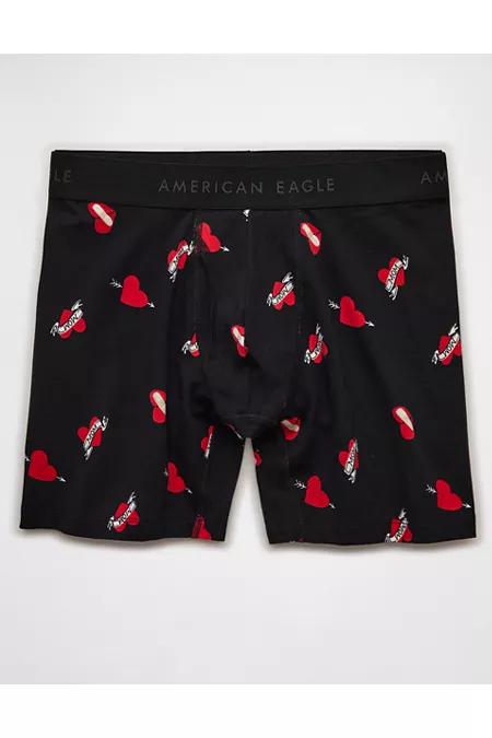 AEO Men's Striped 6" Classic Boxer Brief Men's Black by AMERICAN EAGLE