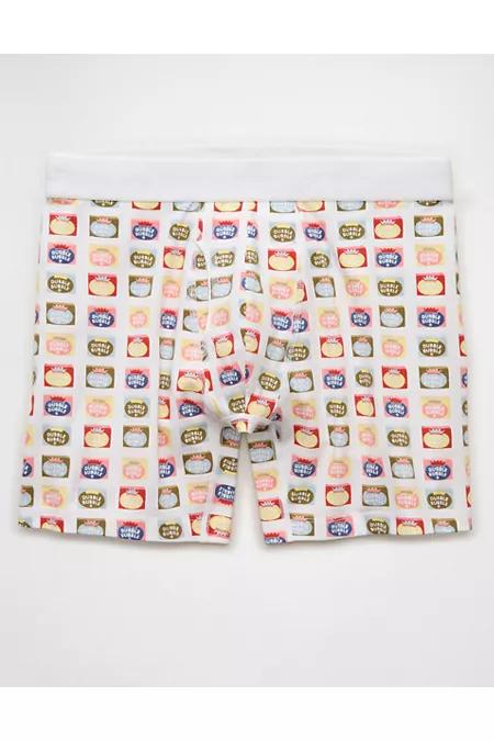 AEO Men's Striped 6" Classic Boxer Brief Men's Cream by AMERICAN EAGLE